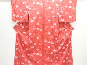 草花模様小紋着物